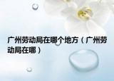 广州劳动局在哪个地方（广州劳动局在哪）