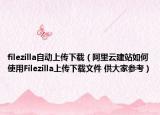 filezilla自动上传下载（阿里云建站如何使用Filezilla上传下载文件 供大家参考）