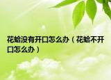 花蛤没有开口怎么办（花蛤不开口怎么办）