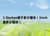 1.5inches等于多少厘米（1inch是多少毫米）