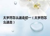 太岁符怎么送走初一（太岁符怎么送走）