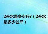 2升水是多少斤?（2升水是多少公斤）