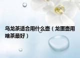 乌龙茶适合用什么壶（龙蛋壶用啥茶最好）