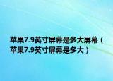 苹果7.9英寸屏幕是多大屏幕（苹果7.9英寸屏幕是多大）