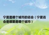 宁夏是哪个城市的省会（宁夏省会是哪里是哪个城市）