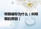 明朝被称为什么（叫明朝的原因）