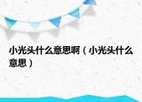 小光头什么意思啊（小光头什么意思）