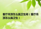 客厅吊顶怎么搞卫生间（客厅吊顶怎么搞卫生）
