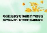 两枚猛犸象牙月饼被拍卖详细内容 两枚猛犸象牙月饼被拍卖具体介绍