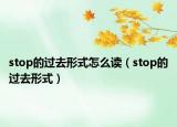 stop的过去形式怎么读（stop的过去形式）