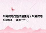 玩转谋略挖陷坑猜生肖（玩转谋略挖陷坑打一肖是什么）