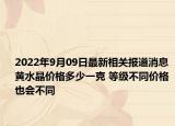 2022年9月09日最新相关报道消息 黄水晶价格多少一克 等级不同价格也会不同