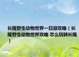 长隆野生动物世界一日游攻略（长隆野生动物世界攻略 怎么玩转长隆）