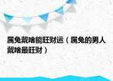 属兔戴啥能旺财运（属兔的男人戴啥最旺财）