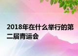 2018年在什么举行的第二届青运会