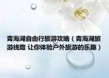 青海湖自由行旅游攻略（青海湖旅游线路 让你体验户外旅游的乐趣）