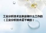 工业分析技术出来是做什么工作的（工业分析技术是干嘛的）