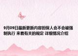 9月09日最新更新内容担保人会不会被强制执行 来看有关的规定 详细情况介绍
