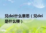 兄dei什么意思（兄dei是什么梗）