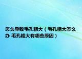 怎么导致毛孔粗大（毛孔粗大怎么办 毛孔粗大有哪些原因）