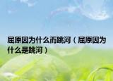 屈原因为什么而跳河（屈原因为什么是跳河）