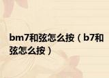 bm7和弦怎么按（b7和弦怎么按）