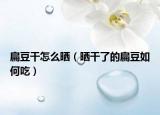 扁豆干怎么晒（晒干了的扁豆如何吃）