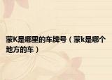 蒙K是哪里的车牌号（蒙k是哪个地方的车）