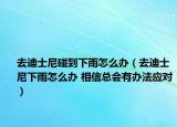去迪士尼碰到下雨怎么办（去迪士尼下雨怎么办 相信总会有办法应对）