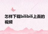 怎样下载bilibili上面的视频