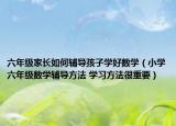 六年级家长如何辅导孩子学好数学（小学六年级数学辅导方法 学习方法很重要）
