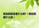 锡伯族前身是什么族?（锡伯族是什么族）