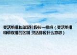 灵活组排和单双排段位一样吗（灵活组排和单双排的区别 灵活排位什么意思）