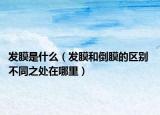 发膜是什么（发膜和倒膜的区别 不同之处在哪里）