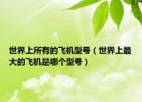 世界上所有的飞机型号（世界上最大的飞机是哪个型号）