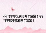 qq飞车怎么获得两个宝宝（qq飞车能不能领两个宝宝）