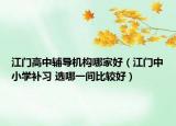 江门高中辅导机构哪家好（江门中小学补习 选哪一间比较好）