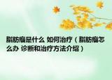脂肪瘤是什么 如何治疗（脂肪瘤怎么办 诊断和治疗方法介绍）