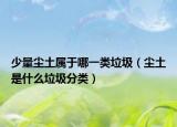 少量尘土属于哪一类垃圾（尘土是什么垃圾分类）
