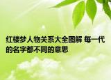 红楼梦人物关系大全图解 每一代的名字都不同的意思