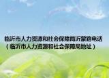 临沂市人力资源和社会保障局沂蒙路电话（临沂市人力资源和社会保障局地址）