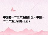 中国的一二三产业指什么（中国一二三产业分别是什么）