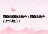 河南省南阳来佛寺（河南来佛寺在什么地方）