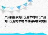 广州的名字为什么是羊城呢（广州为什么称为羊城 羊城名字由来揭秘）
