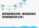 桑葚酒的做法步骤（桑葚酒的做法 美味的桑葚酒怎么做）