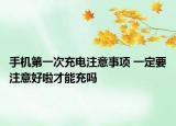 手机第一次充电注意事项 一定要注意好啦才能充吗