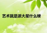 艺术就是派大星什么梗