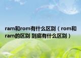 ram和rom有什么区别（rom和ram的区别 到底有什么区别）