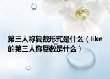 第三人称复数形式是什么（like的第三人称复数是什么）