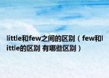 little和few之间的区别（few和little的区别 有哪些区别）